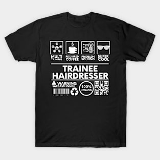 Trainee Hairdresser black T-Shirt